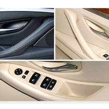 Manijas de puerta Interior de coche para conducción derecha, cubierta embellecedora de Panel de puerta Interior RHD para BMW serie 5 F10 F11 F18 520 525 2024 - compra barato