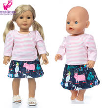 Conjunto de roupas de boneca infantil, 17 tamanhos de camisa rosa com 18 tamanhos 2024 - compre barato