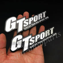 2x 3D GT-SPORT Great Tuning Sport Car Trunk Rear Badge Emblem Decal Sticker JDM 2024 - buy cheap
