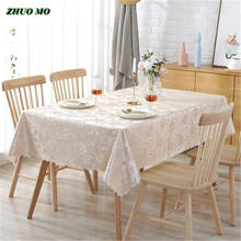 ZHUO MO Super waterproof Table Cloth for home restaurant Invisible flowers Table Cover Coffee House Home Decoration Tablecloth 2024 - buy cheap