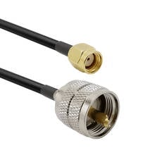 RP SMA Male to UHF PL259 Male Connector LMR195 Coaxial Cable Low Loss UHF to RP SMA Extension Cord 2024 - buy cheap