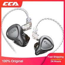 CCA CSN 1BA + 1DD-auriculares híbridos con reducción de ruido, cascos internos con Monitor, auriculares HIFI para KZ ZSN PRO ZSX ZS10 PRO ZAX 2024 - compra barato