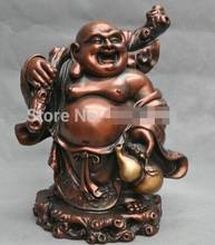 Бронзовая статуя Будды мейтреи из китайского смеха 11 дюймов 2024 - купить недорого
