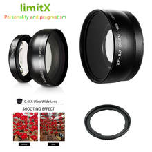 0.45X Super Wide Angle Lens w/ Macro & Adapter ring for Canon SX540 SX530 SX520 HS Powershot Camera 2024 - buy cheap
