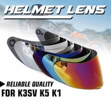 Visor para capacete de motocicleta, lente dos modelos agv k3 e k5 sv, cobre todo o rosto 2024 - compre barato