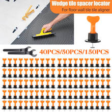 Becornce 100x Alignment Tile Leveling Wedges Tile Spacers System Flat Ceramic Leveler for Floor Wall Construction Tools Locator 2024 - купить недорого