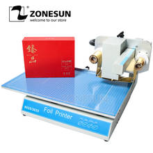 Zonesun máquina de estampagem a quente digital, simulador de folha de impressora, folha de plástico sem placa, folha quente para impressão, couro 2024 - compre barato