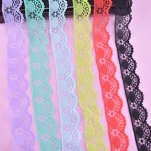 10Yards/Lot Beautiful Lace Ribbon Tape Width40mm Lace Trim DIY Embroidered Net Wihte Lace Sewing Accessories African Lace Fabric 2024 - buy cheap