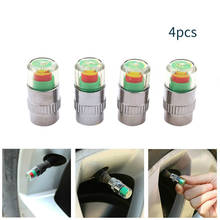 1/4PCS 2.4Bar 30PSI Car Auto Tire Pressure Alarm Monitor Valve Stem Caps Sensor Indicator Eye Alert Diagnostic Tools Kit 2024 - buy cheap