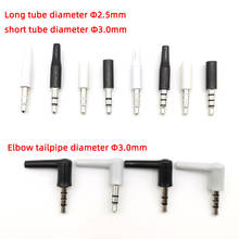 10pcs/lot 3.5mm Stereo Headset Plug Jack Outlet 3 4 Pole 90 degree elbow 3.5 AUX Audio Plug Jack Adaptor Connector Tail 2.5 3mm 2024 - buy cheap
