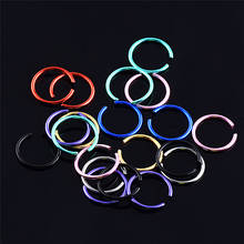 40Pcs/lot Nose Piercing Ring Fake Septum Body Jewelry Stainless Steel Piercing Nose Hoop Body Jewelry 2024 - buy cheap