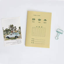 10 pçs/set chinês personagem exercício workbook prática escrita caneta chinesa lápis caligrafia notebook tianzi pinyin livro 2024 - compre barato