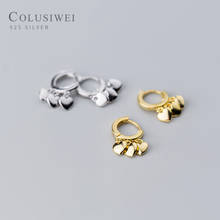 Colusiwei Classic 925 Sterling Silver Sweet Tassel Love Hearts Hoop Earring for Women OL Style Fine Jewelry Valentine's Gift 2024 - buy cheap