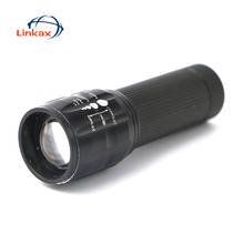 Portable Mini Flashlight AAA Batteries Powered LED Flashlight Metal black torch light lamp for Outdoor Camping Night Lighting 2024 - buy cheap