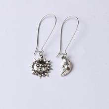 Handmade Asymmetrical Earrings,Sun and Moon Earrings,Dangling Mismatched Earrings,Celestial Jewellery,Sun&Moon Jewelry,Boho Gift 2024 - buy cheap