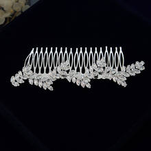 Fashion Clear Cubic Zircon Wedding Hair Combs Bridal Crystal Sticks Wedding Hair accessories Evening Hair Jewelry 2024 - buy cheap