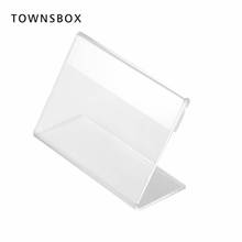 L Type Acrylic Menu List Lable Holder Meeting Desk Label Card Frame Table Sign Price Tag Display Stand 4*2cm 2024 - buy cheap