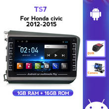 Radio con GPS para coche, reproductor multimedia con Android, pantalla IPS, 2DIN, navegador, DVR, SWC, para HONDA CIVIC 2012, 2013, 2014, 2015 2024 - compra barato