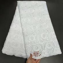 White African Cotton Voile Lace Fabric 2021 High Quality Nigerian Swiss Voile Lace In Switzerland For Wedding Party Dress 2024 - buy cheap