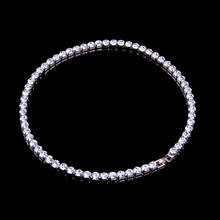Cubic Zirconia Tennis Necklaces For Women Crystal Rhinestone Choker Collares Tennis Necklace Chain Jewelry Gifts 2024 - buy cheap