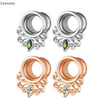 Leosoxs-nuevo auricular europeo y americano, expansor de oreja de ojo de caballo colorido, Piercing de cuerpo humano, expansor de oreja, 2 uds. 2024 - compra barato