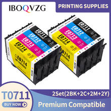 IBOQVZG T0711 T0715 ink cartridge for Stylus D78 SX110 SX215 SX218 SX400 SX405 SX405WiFi SX410 SX415 SX510W SX515W DX7400 DX8400 2024 - buy cheap