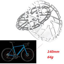 Premium 140mm rotor de freio a disco de 6 parafusos para freios a disco mecânicos rotores de bicicleta 2024 - compre barato