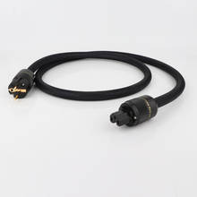 Cable de alimentación HIFI Audio 4N OFC AC, cable de alimentación de alta gama EU/US chapado en oro con enchufe, cable de audio hifi amp cd 2024 - compra barato