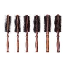 Escova de cabelo redonda de nylon, pente antiestático, secagem por sopro para estilo de cabeleireiro, ferramentas para uso doméstico em salão 2024 - compre barato