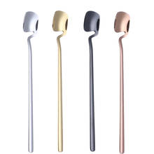 Vacuum Plating Stainless Steel Gold Honey Long Coffee Spoon Long Handle Tea Spoons Kitchen Hot Drinking Rose Gold Flatware 2024 - buy cheap