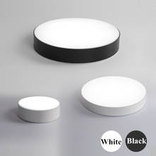Modern Acry Alloy Round LED ceiling light Remote Control Black White Ceiling Lights Simple Decoration fixtures For  living room 2024 - buy cheap