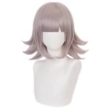 Peluca de Cosplay de Anime Danganronpa Chiaki Nanami, pelo sintético resistente al calor, pelucas para fiesta de Halloween 2024 - compra barato