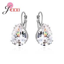 Top Vendor Women 925 Sterling Silver Hoop Earrings Korean Fashion Jewelry Cubic Zirconia Piercing Ear Birthday Gift 2024 - buy cheap