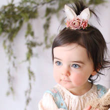 Infant Baby Headband Fashion Handmade Children's Flower Ear Hair Accessories Newborn Photography Props Kids Girls Gifts 2024 - buy cheap
