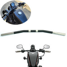 Ретро изогнутая ямочка для Harley Sportster XL 1200 Iron 883 48 72 Roadster Nightster 1 "25 мм ноль ручки руля 2024 - купить недорого