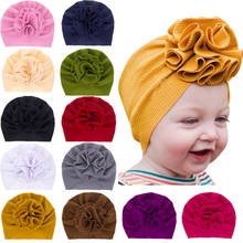 Newborn Baby Girls Boys Hospital Hat Cute Knotted Head Wrap Soft Warm Beanie Cap Turban Hat 12 Colors 2024 - buy cheap