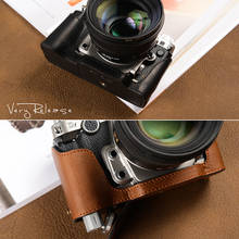 AYdgcam-Funda de cuero genuino hecha a mano para cámara Nikon DF, funda con asa inferior, funda Vintage 2024 - compra barato