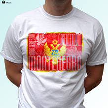 2019 Fashion O-Neck Hipster Tshirts Montenegro Flag Design White T Shirt Top Modern Tee - Mens Sizetshirt Men Clothing 2024 - buy cheap