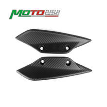 Nova motocicleta frente fender spoiler winglets 100% fibra de carbono sarja tecer mate para bmw s1000rr s1000 rr hp4 2012 2013 2014 2024 - compre barato