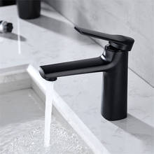 Copper Basin Faucet Chrome Black Bathroom Sink Faucet Single Handle Single Hole Hot and Cold Mixer Tap 2024 - buy cheap