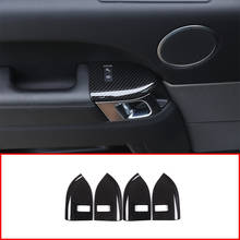 Carbon Fiber Style For Landrover Range Rover Sport RR Sport 2014-2018 ABS Plastic Child Safety Lock Frame Cover Trim 4pcs/set 2024 - buy cheap