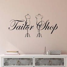 Wall Decal Tailor Shop Logo Mannequins For Seamstress Vinyl Window Sticker Interior Art Decoration Removable Creative Mural M640 2024 - buy cheap
