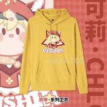 Sudadera con capucha de Anime Genshin Impact Venti Klee Qiqi Paimon, estampada, personalizada, 6 colores, Top holgado informal para estudiantes 2024 - compra barato