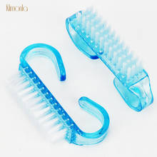 10pcs/lot Blue Clear Plastic Nail Brushes Cleaning Dust Small Angle Nail Art Care Brush UV Gel Manicure Pedicure Makeup Tools 2024 - buy cheap