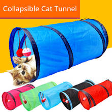 Túnel plegable de dos aberturas para gato, juguete de papel para mascotas, canal para cachorro y conejo 2024 - compra barato