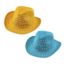 Детская Для детей, на лето пляжная соломенная шляпа в стиле джаз, Панама шляпа Федора гангстера для улицы, дышащие шапки для мальчиков и девочек Панама #2103 2024 - купить недорого