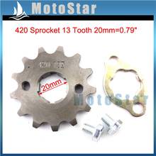 420 13 Tooth 20mm Front Sprocket Gear For ATV Quad Pit Dirt Trail Bike 50cc 70cc 90cc 110cc 125cc 140cc 150cc 160cc 2024 - buy cheap