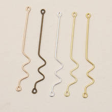 Wire Waved Eye Pins Charms Connectors Earrings Necklace Jewelry Making Supply Accessories DIY Findings 2024 - buy cheap