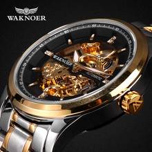 Brand WAKNOER Automatic Mechanical Watch Mens Watches Men's Wristwatch Metal Steel Watch Business Relogio Masculino reloj hombre 2024 - buy cheap