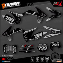 PowerZone Custom Team Graphics Backgrounds Decals 3M Stickers Kit For KTM SX SXF MX 11-12  EXC XCW Enduro 12-13 125 to 500cc 09 2024 - buy cheap